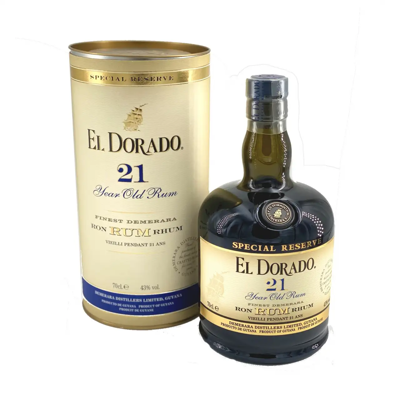 Bottle of DDL El Dorado 21 (2020 Release)