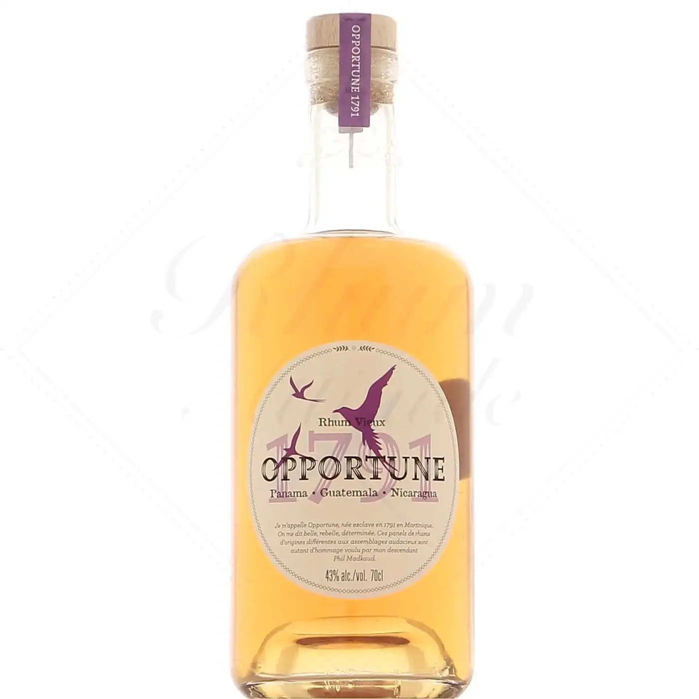 Bottle of Opportune 1791 Panama - Guatemala - Nicaragua