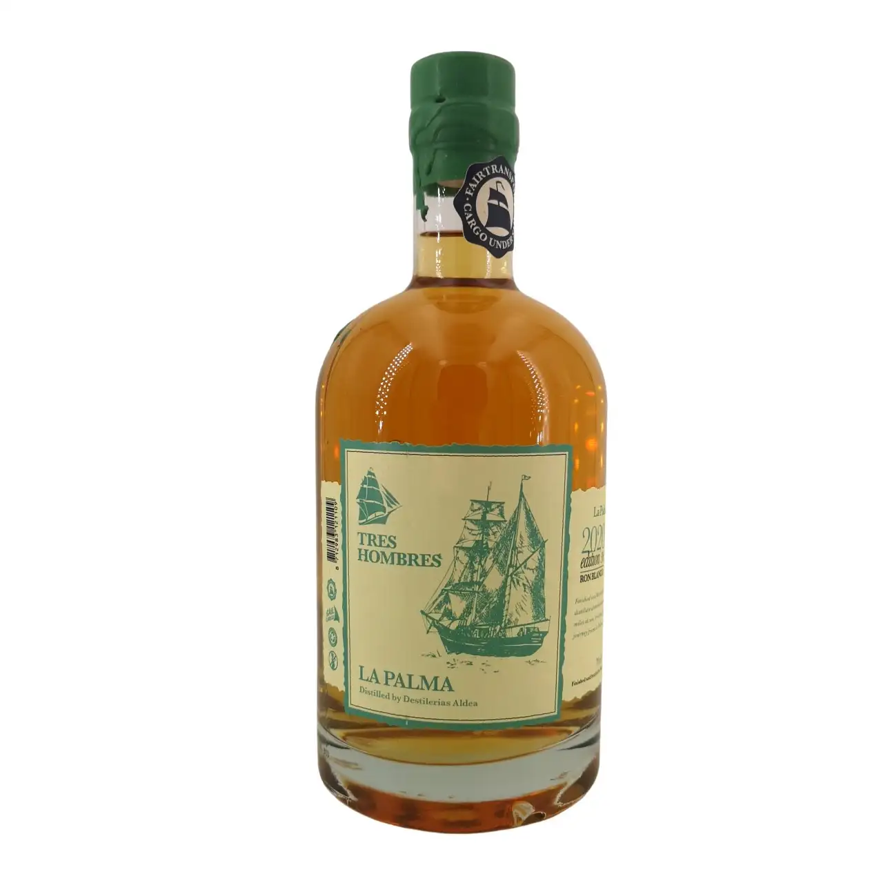 Bottle of Tres Hombres Ron Aldea Ed. 036 La Palma Puro Bio 2018