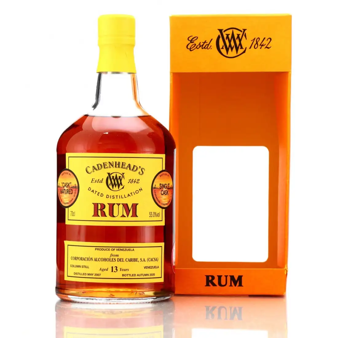 Bottle of Cadenhead‘s C.A.C.S.A. Venezuela 2007