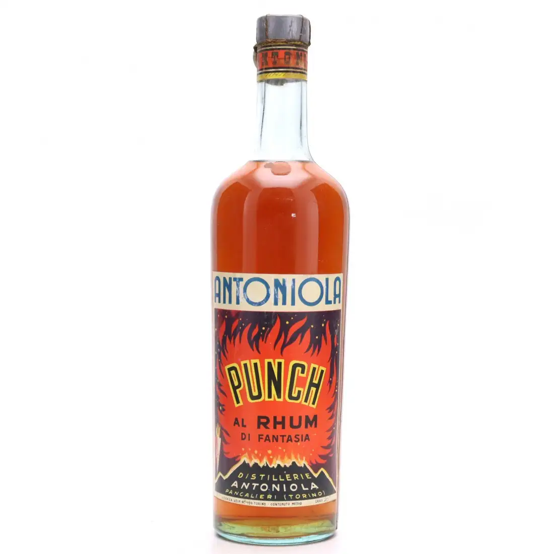 Bottle of Antoniola Punch al Rhum di Fantasia 1950s