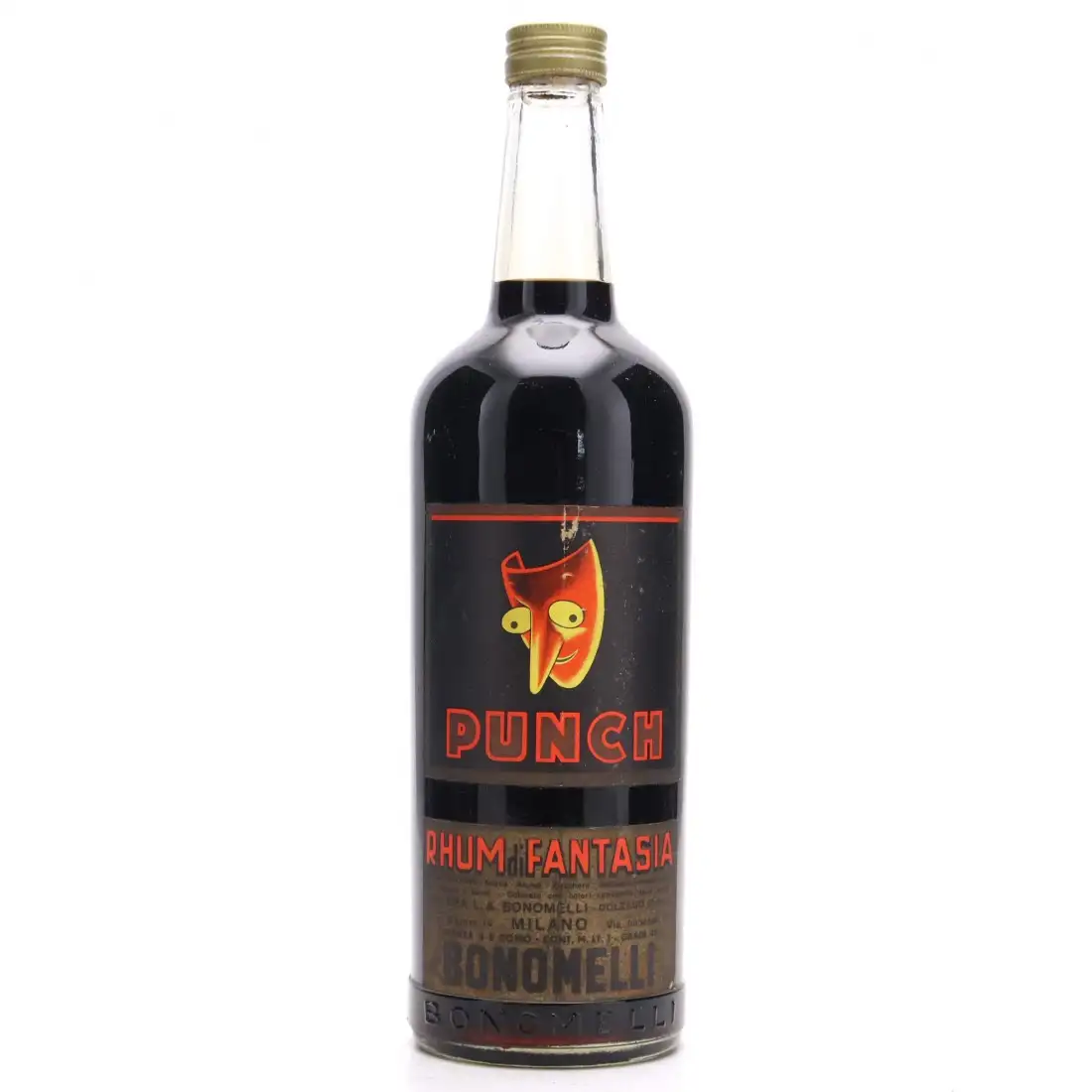 Bottle of Bonomelli Punch Rhum di Fantasia 1960s