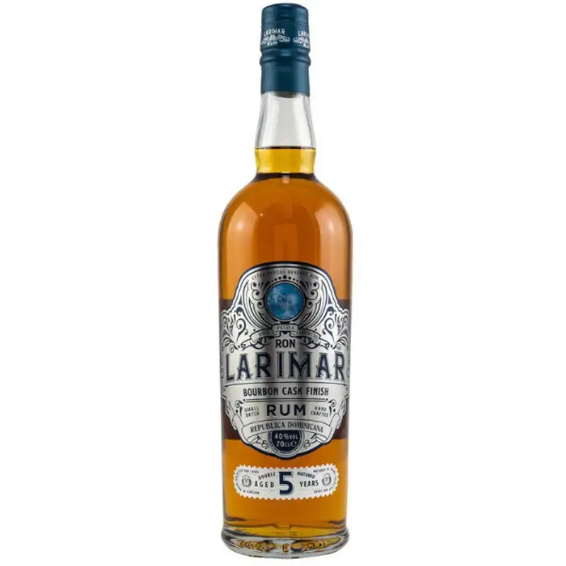 Bottle of Ron Larimar Bourbon Cask Finish