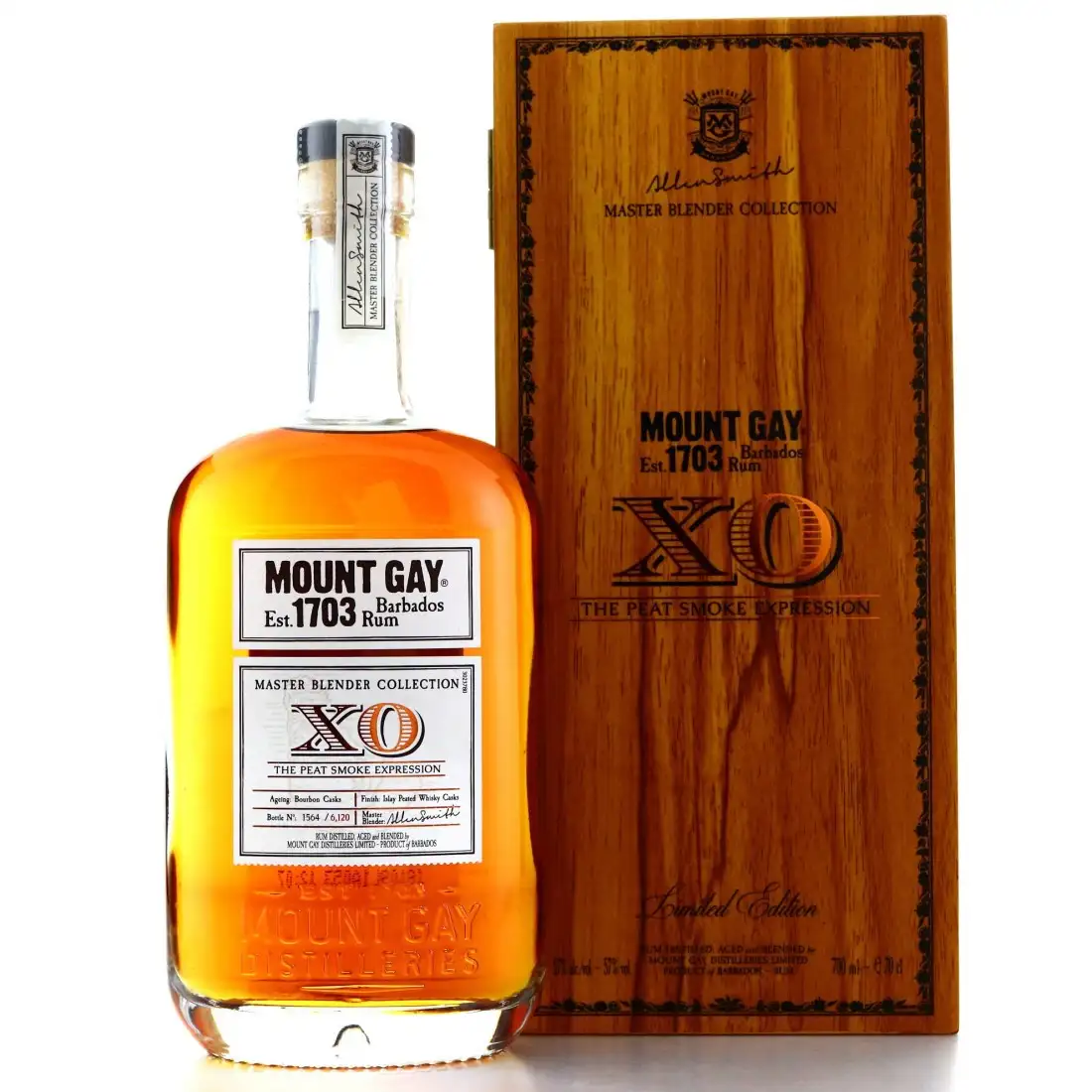 Bottle of Mount Gay Master Blender Collection - XO The Peat Smoke Expression