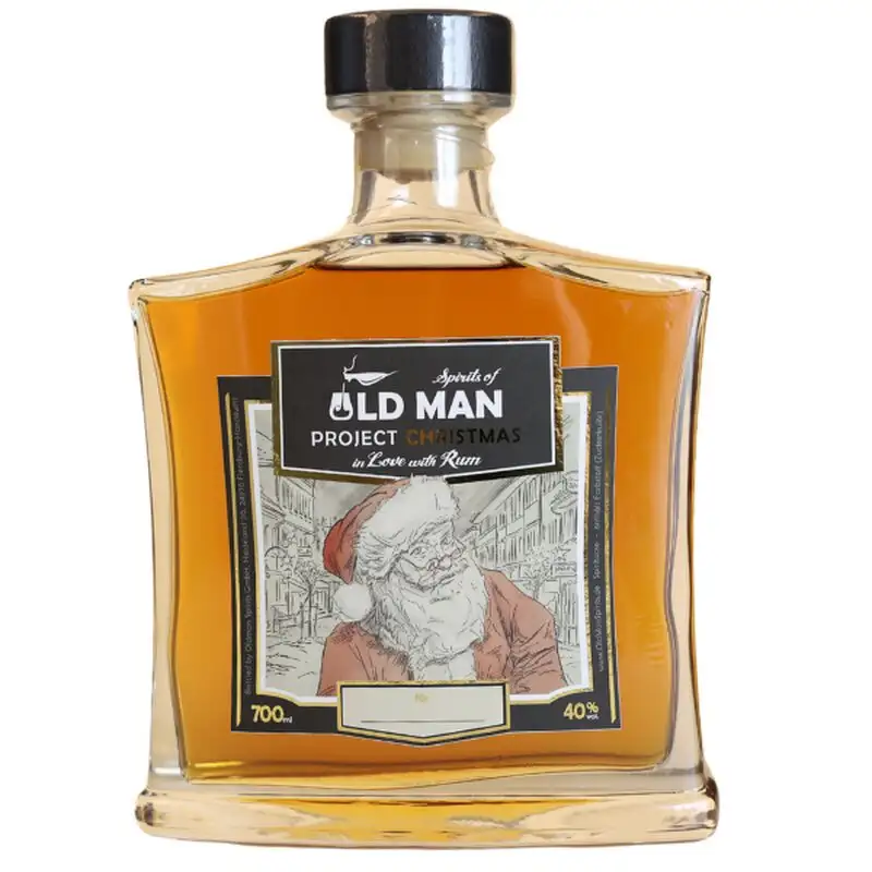Bottle of Spirits of Old Man Rum Project Christmas in Love with Rum 2021