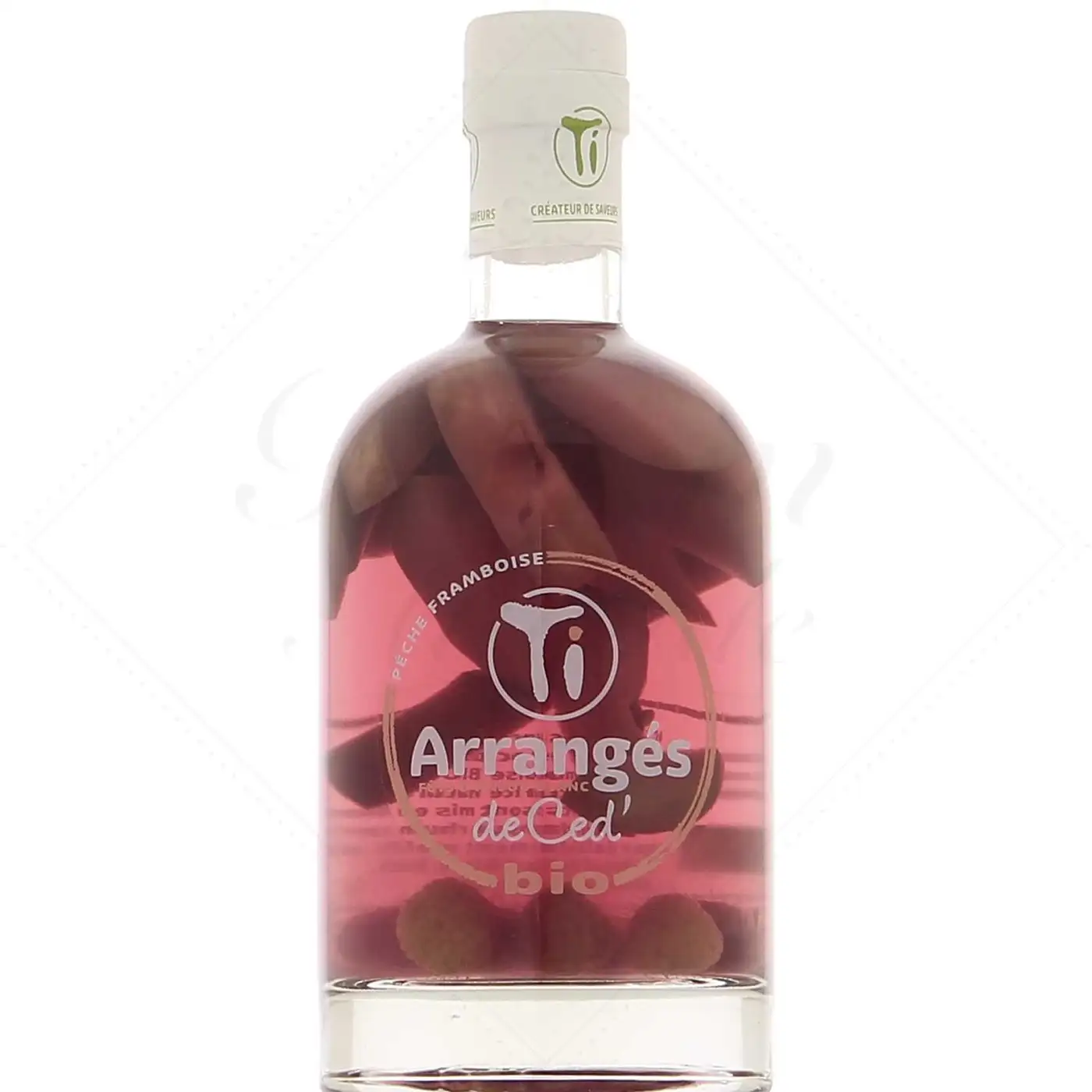 Bottle of Ti Arrangés de Ced‘ Pêche Framboise Bio 2021