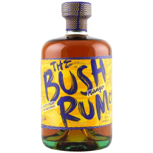 Bottle of Bush Rum Company Mango