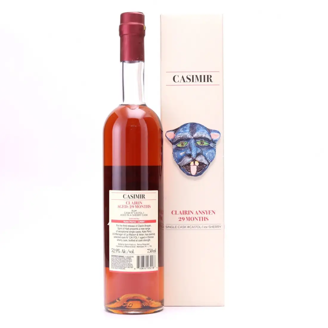 High resolution image of Velier Casimir Clairin 29 months (Kate Perry, LM&V) 2017