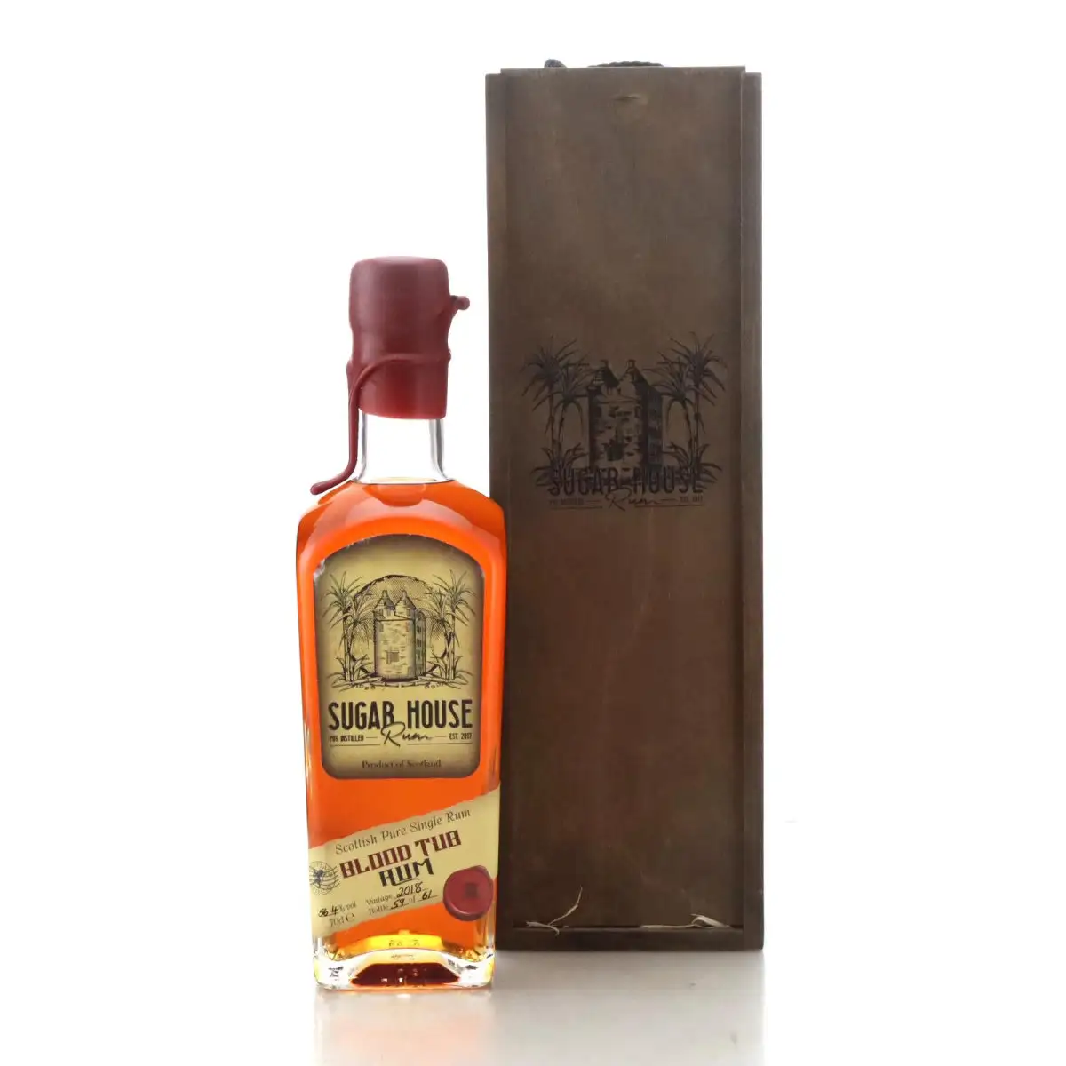Bottle of Strathearn Sugar House Blood Tub Rum 2018