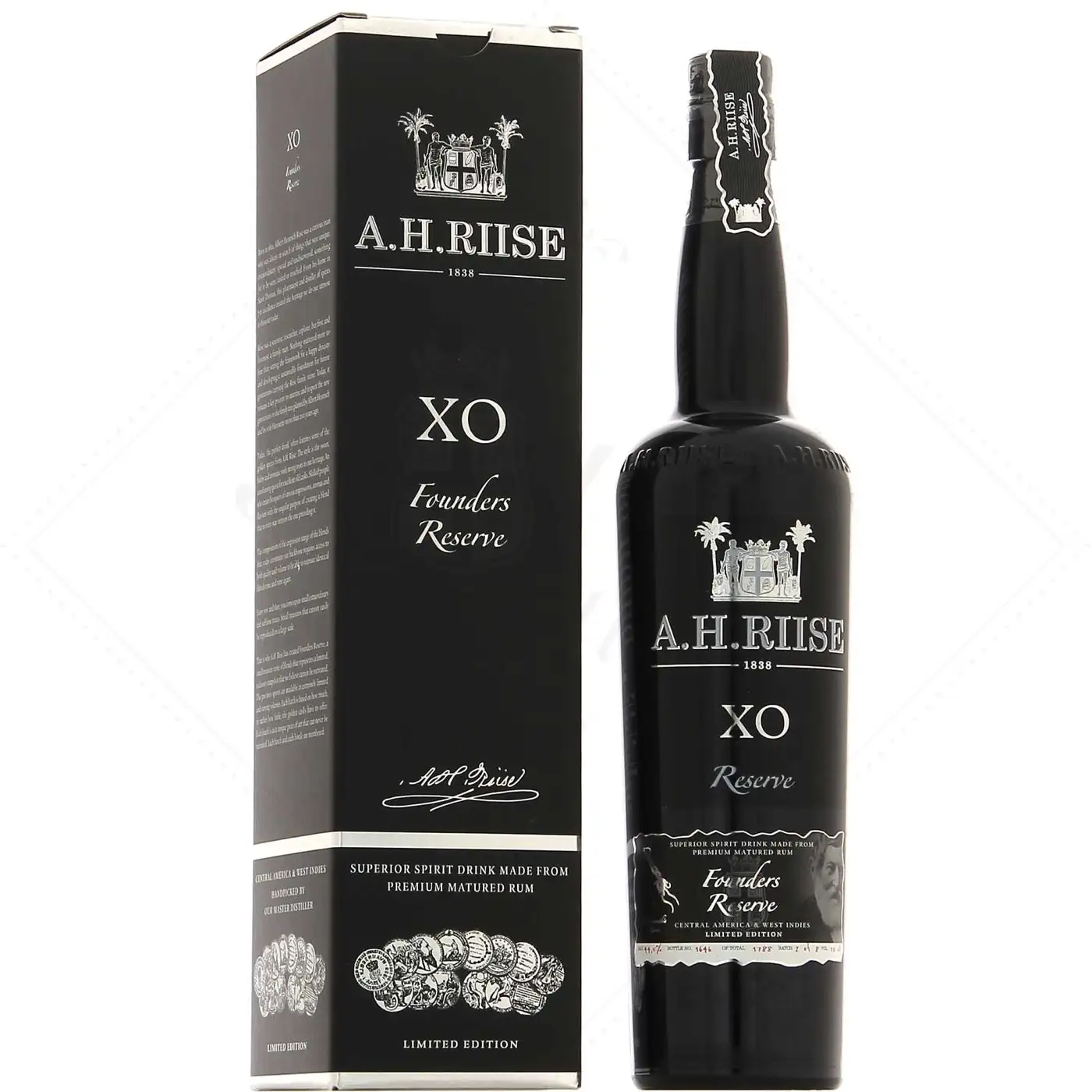 Bottle of A.H. Riise XO Founders Reserve 1st Edition