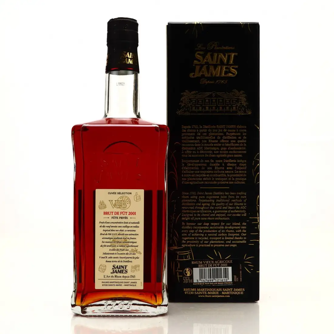 High resolution image of V&B Saint James Brut de fût 2001