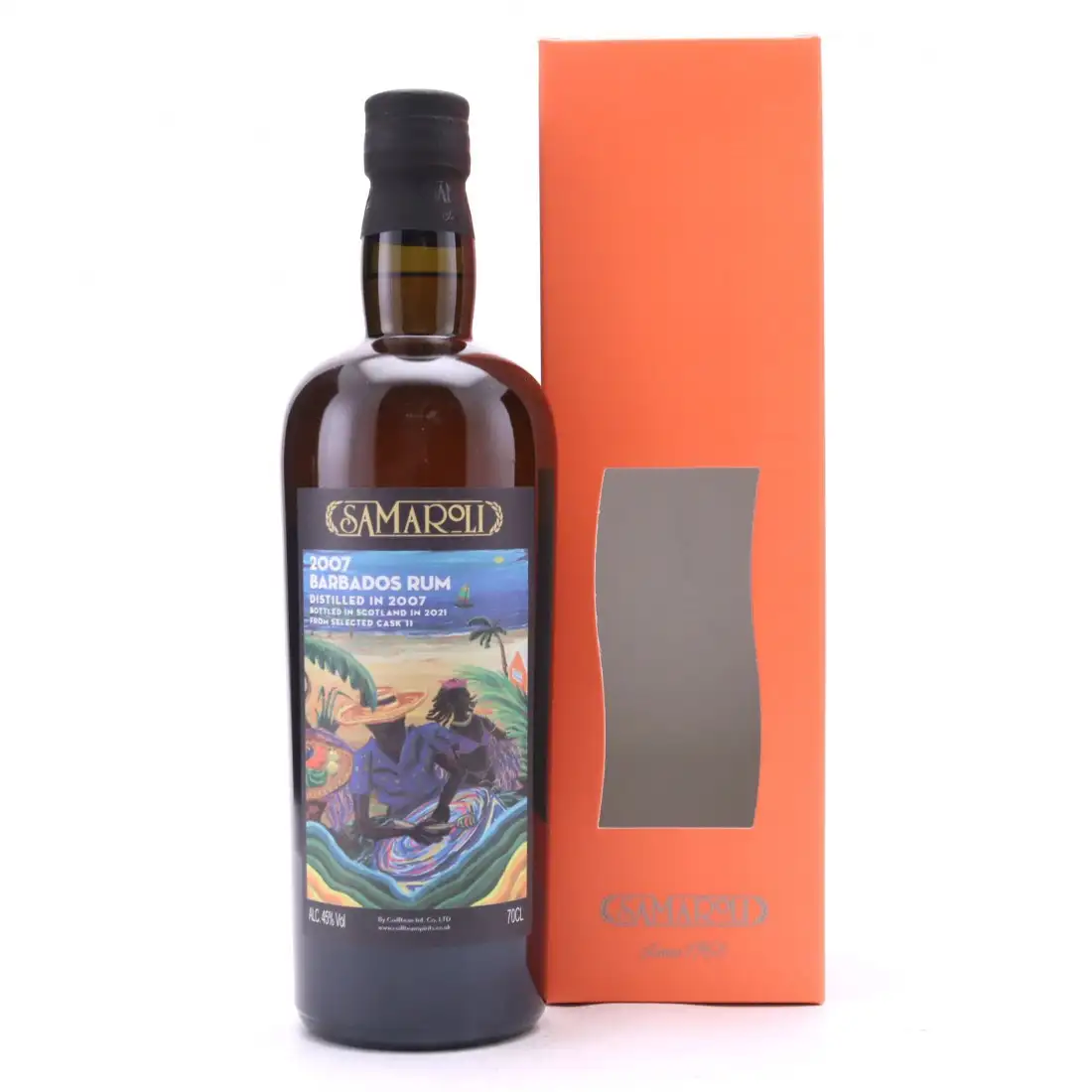 Bottle of Samaroli Barbados Rum 2007