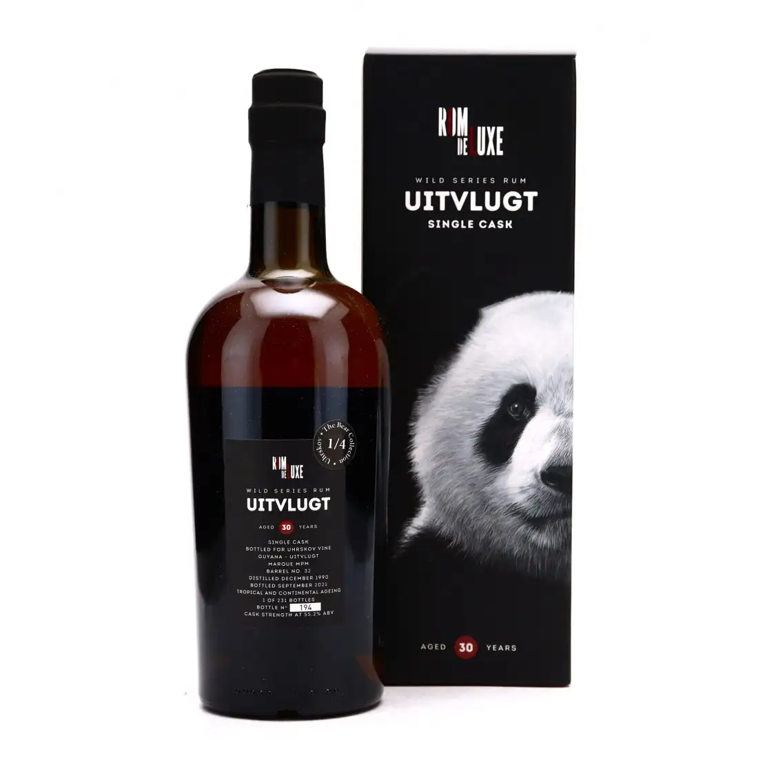 High resolution image of Romdeluxe Uitvlugt Wild Series Rum Uitvlugt No. 19 (Uhrskov Vine) MPM 1990