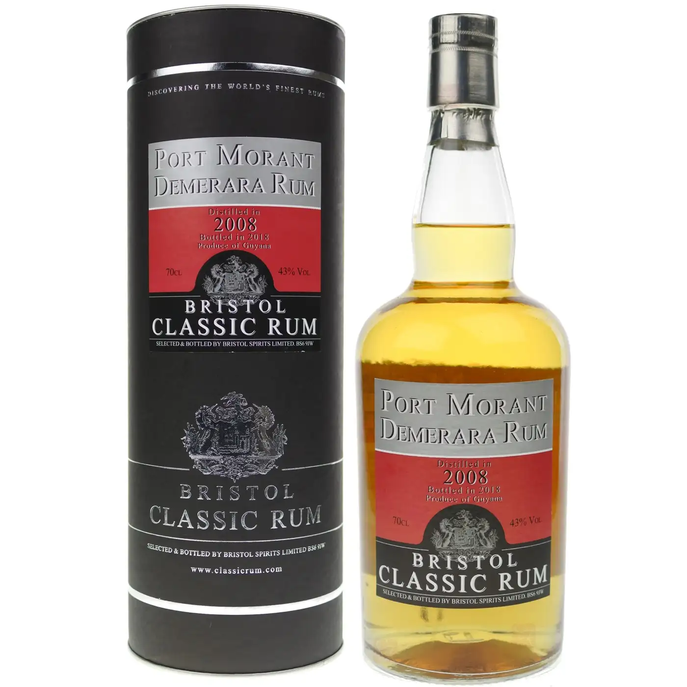 Bottle of Bristol Port Mourant Demerara Rum 2008