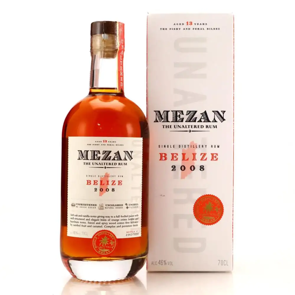 Bottle of Mezan Travellers Belize 2008