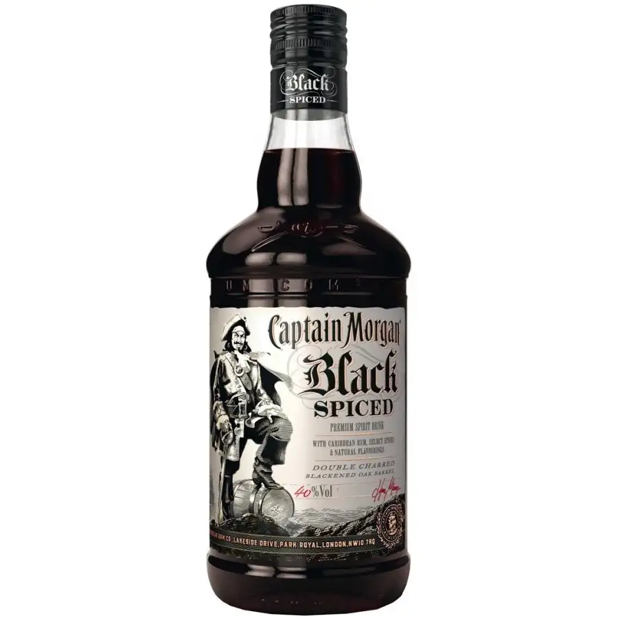 Bottle of Captain Morgan Black Spiced