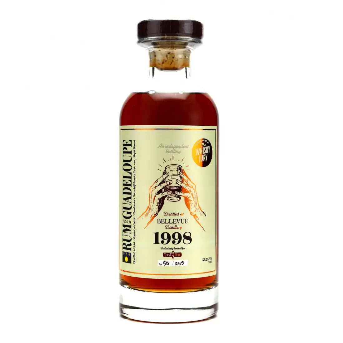 Bottle of The Whisky Jury Bellevue Rum Guadeloupe (TAST‘TOE) 1998