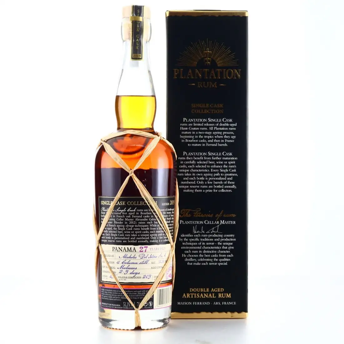 Image haute résolution de Alcoholes Del Istmo Plantation Single Cask 1992