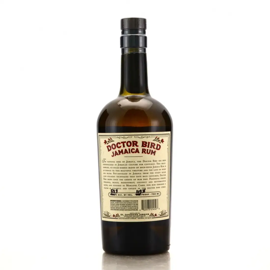 High resolution image of Corktown Distillers Worthy Park Doctor Bird Jamaica Rum (Grass Skirt & Keg 'N')