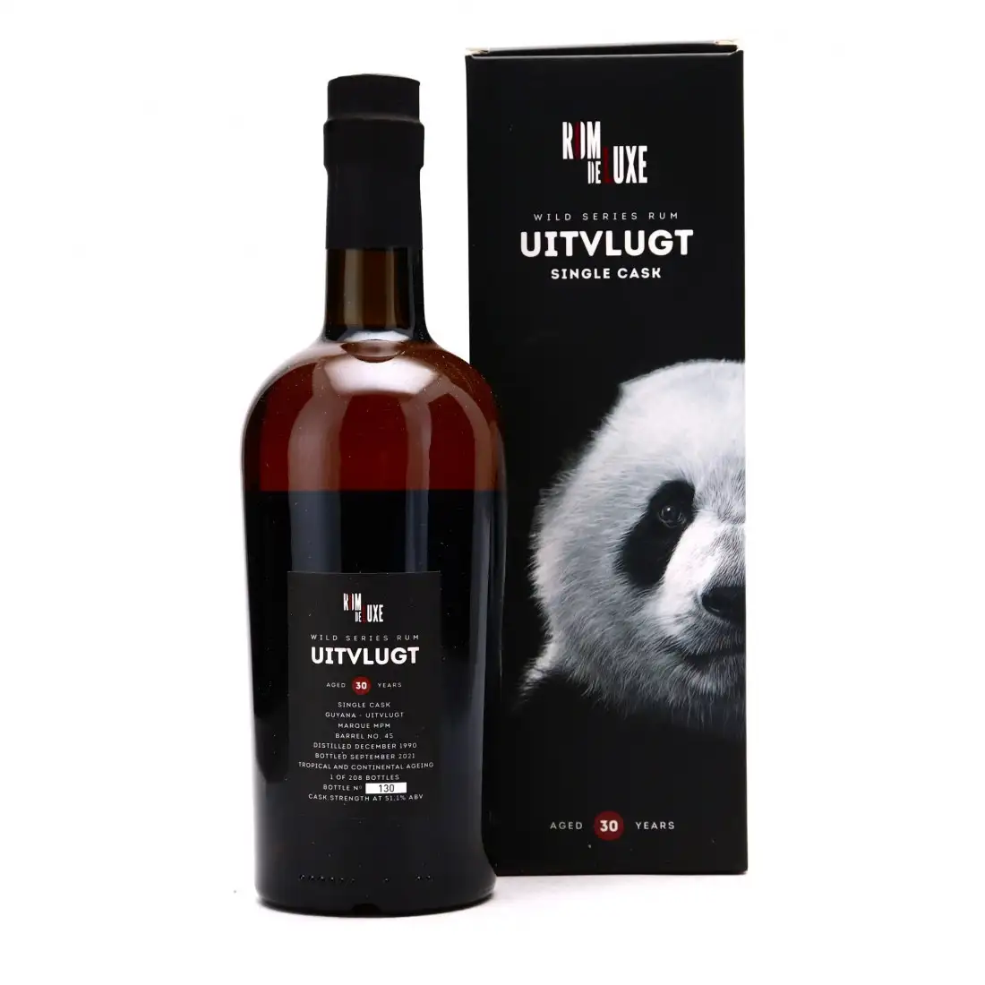 Image haute résolution de Romdeluxe Uitvlugt Wild Series Rum Uitvlugt No. 19 MPM 1990