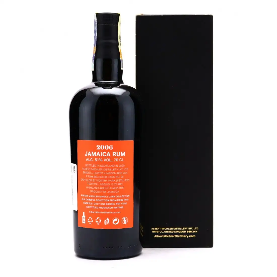 Image haute résolution de Albert Michler Distillery Worthy Park Jamaica Rum 2006