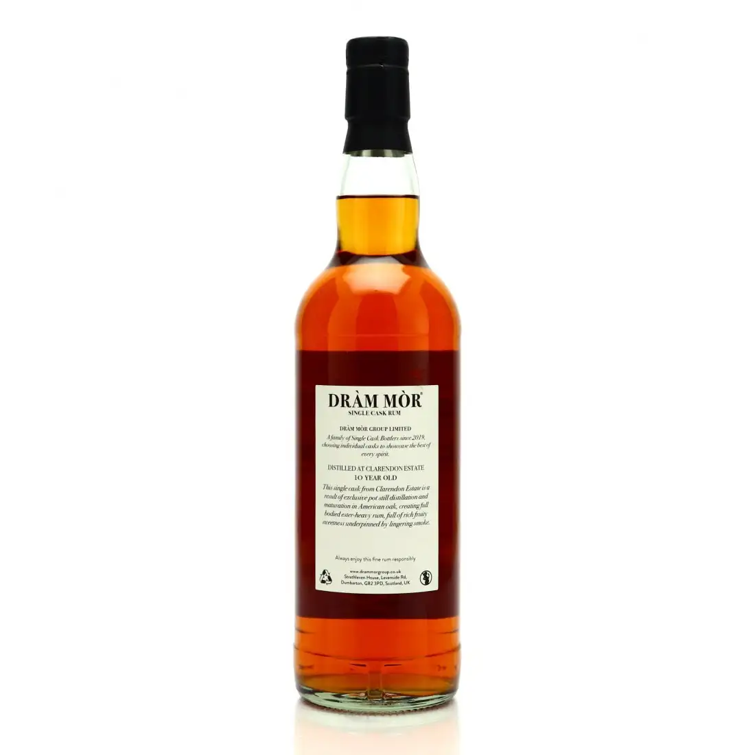 High resolution image of Dràm Mòr Clarendon Single Cask Rum