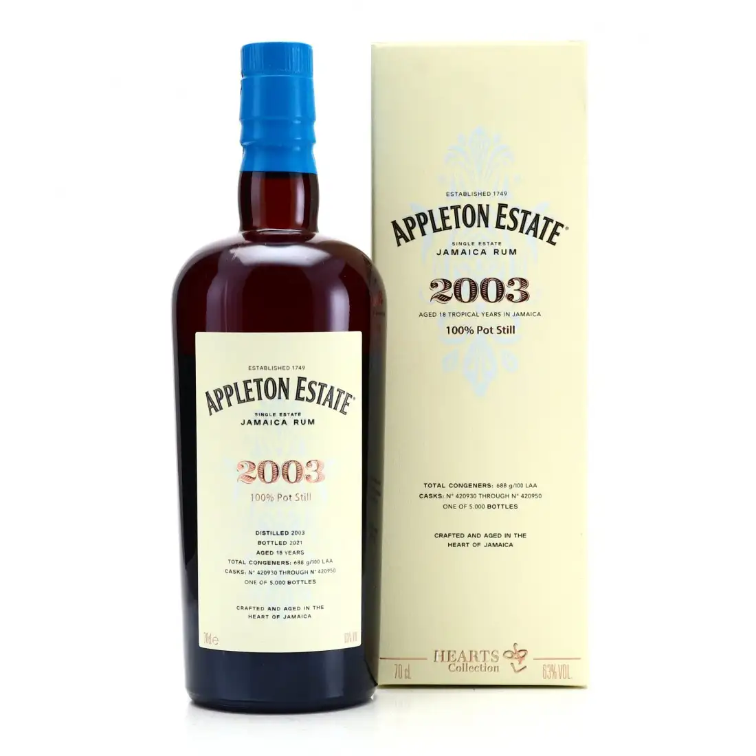 Bottle of Velier Appleton Hearts Collection - 2003