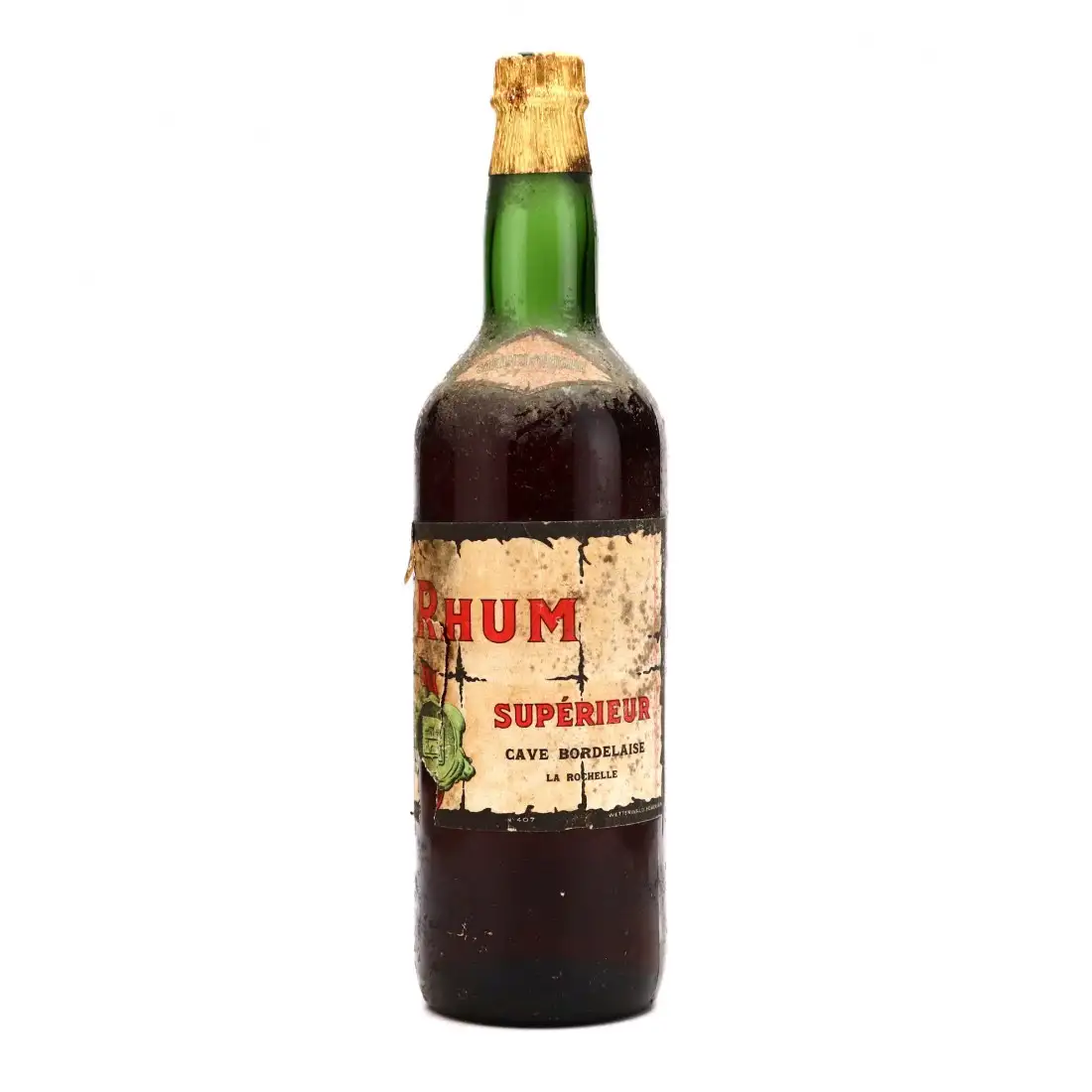 Bottle of Fraioli Cave Bordelaise Rhum Superieur circa 1950s