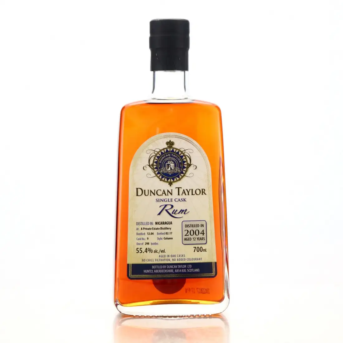 Image haute résolution de Duncan Taylor Single Cask Rum 2004