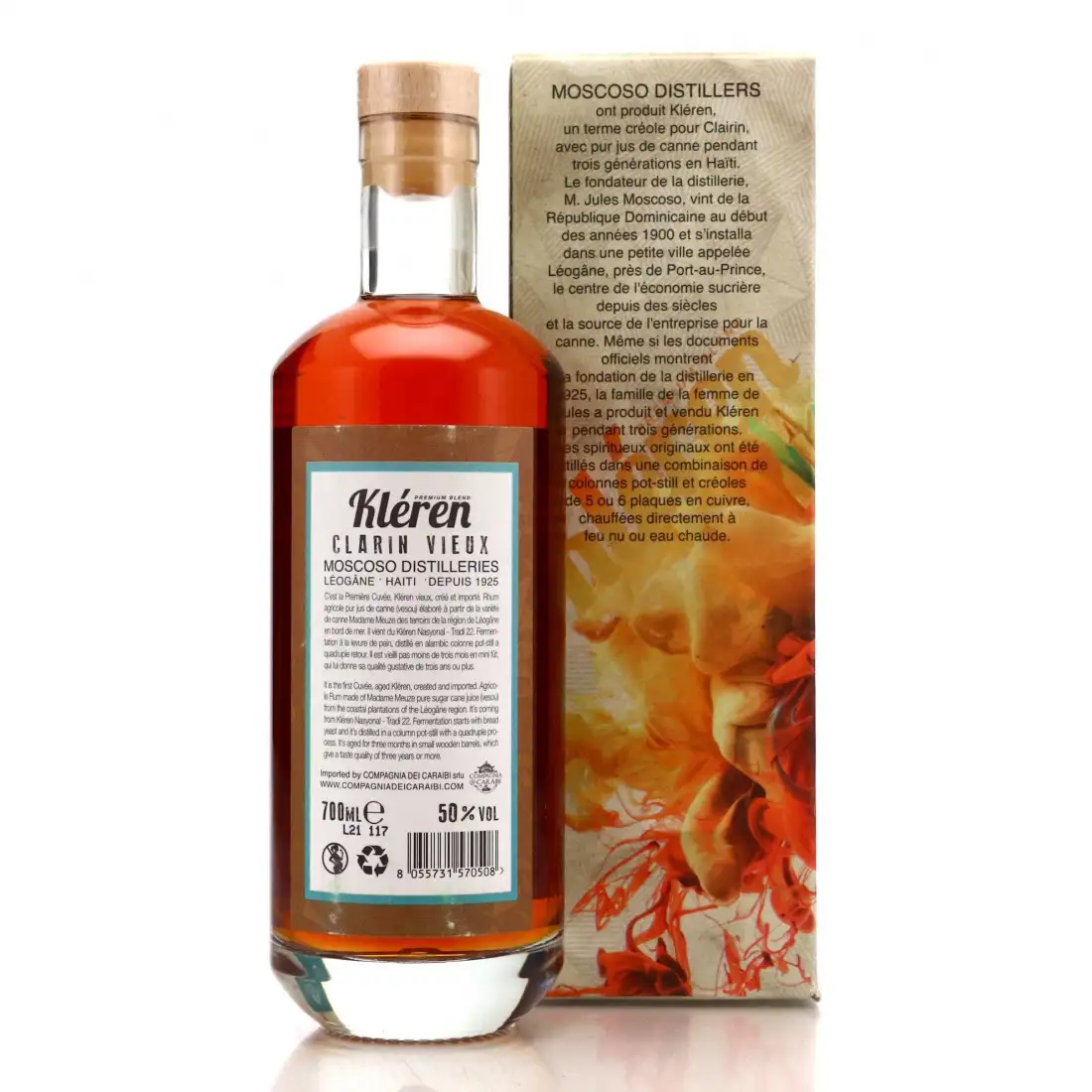 High resolution image of Kléren Nasyonal Clairin Vieux