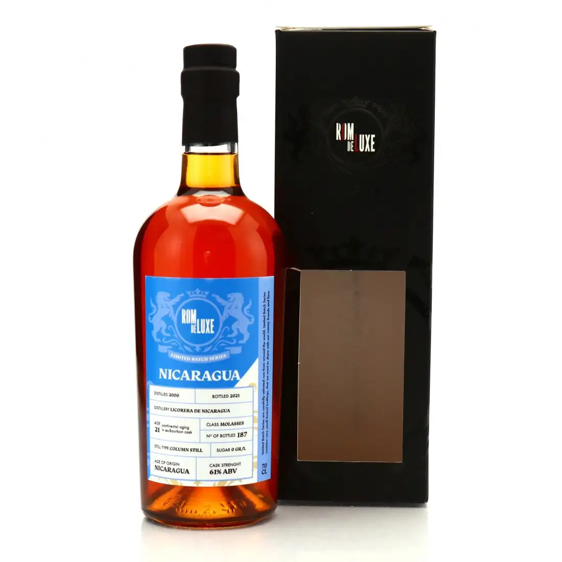 Bottle of Romdeluxe Limited Batch Series Nicaragua 2000