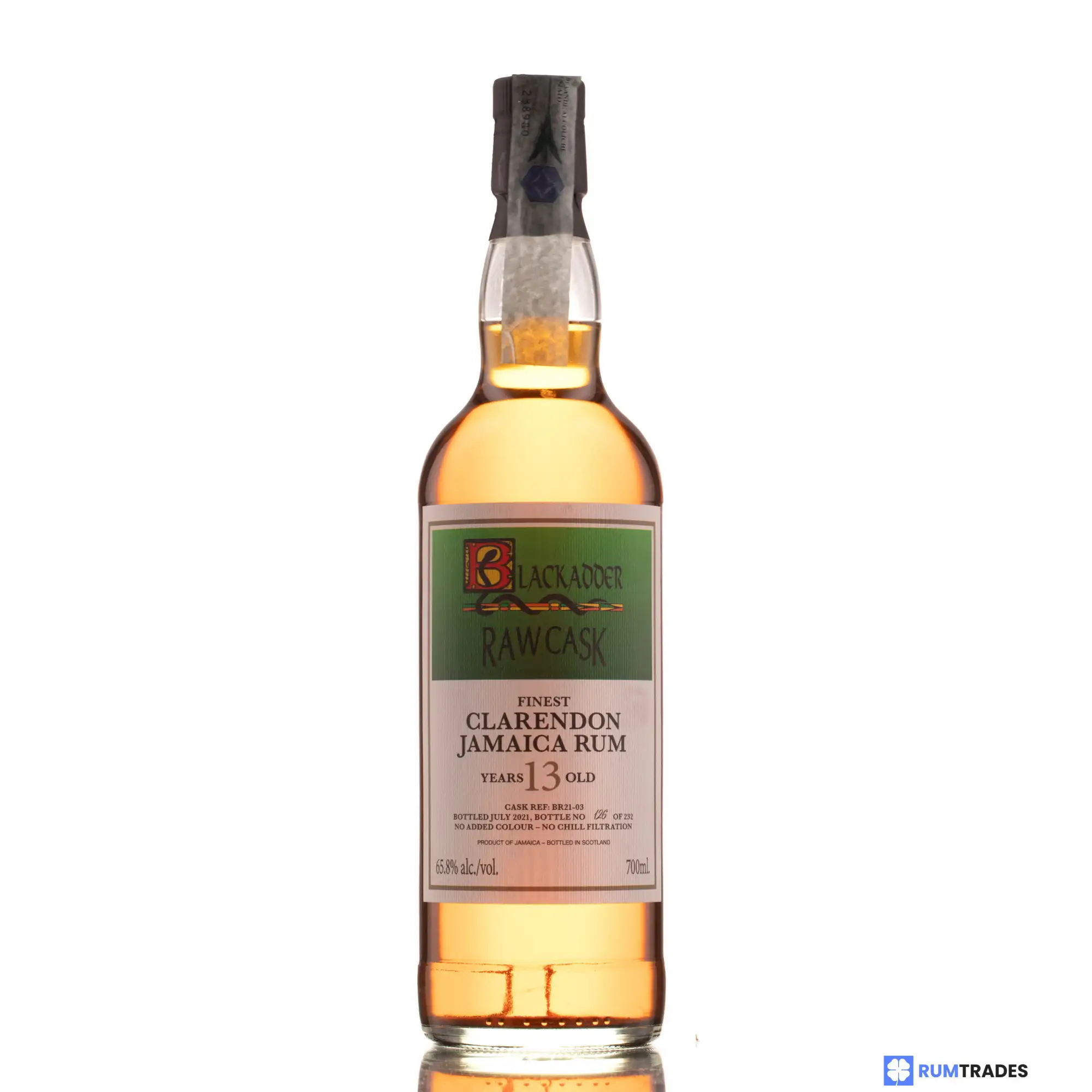 High resolution image of Blackadder Clarendon Raw Cask Rum Jamaica Rum MMV 2007