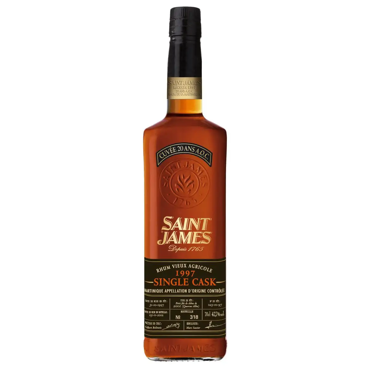 High resolution image of Saint James Single Cask 1997