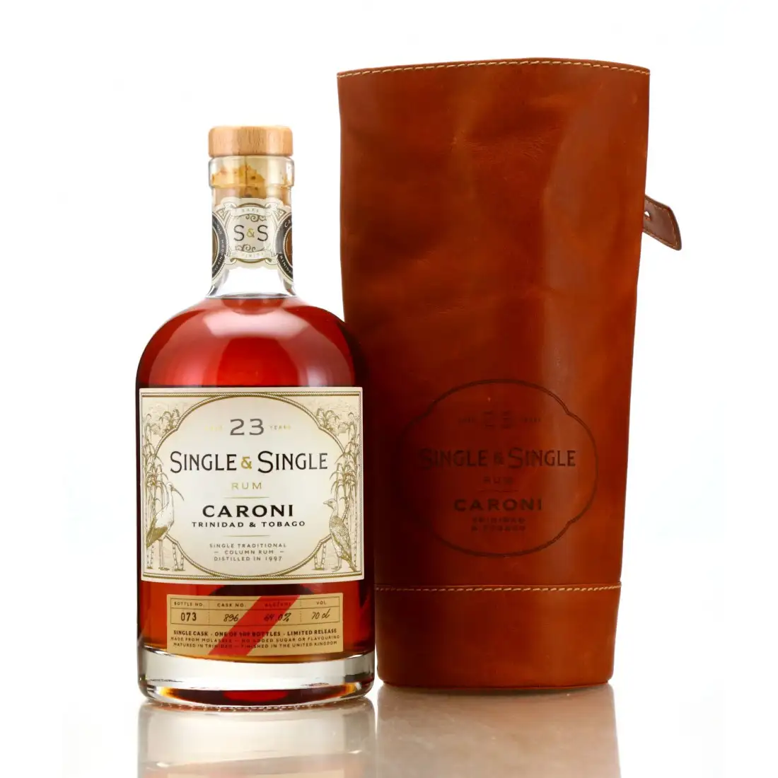 Bottle of Single & Single Rum Caroni 1997