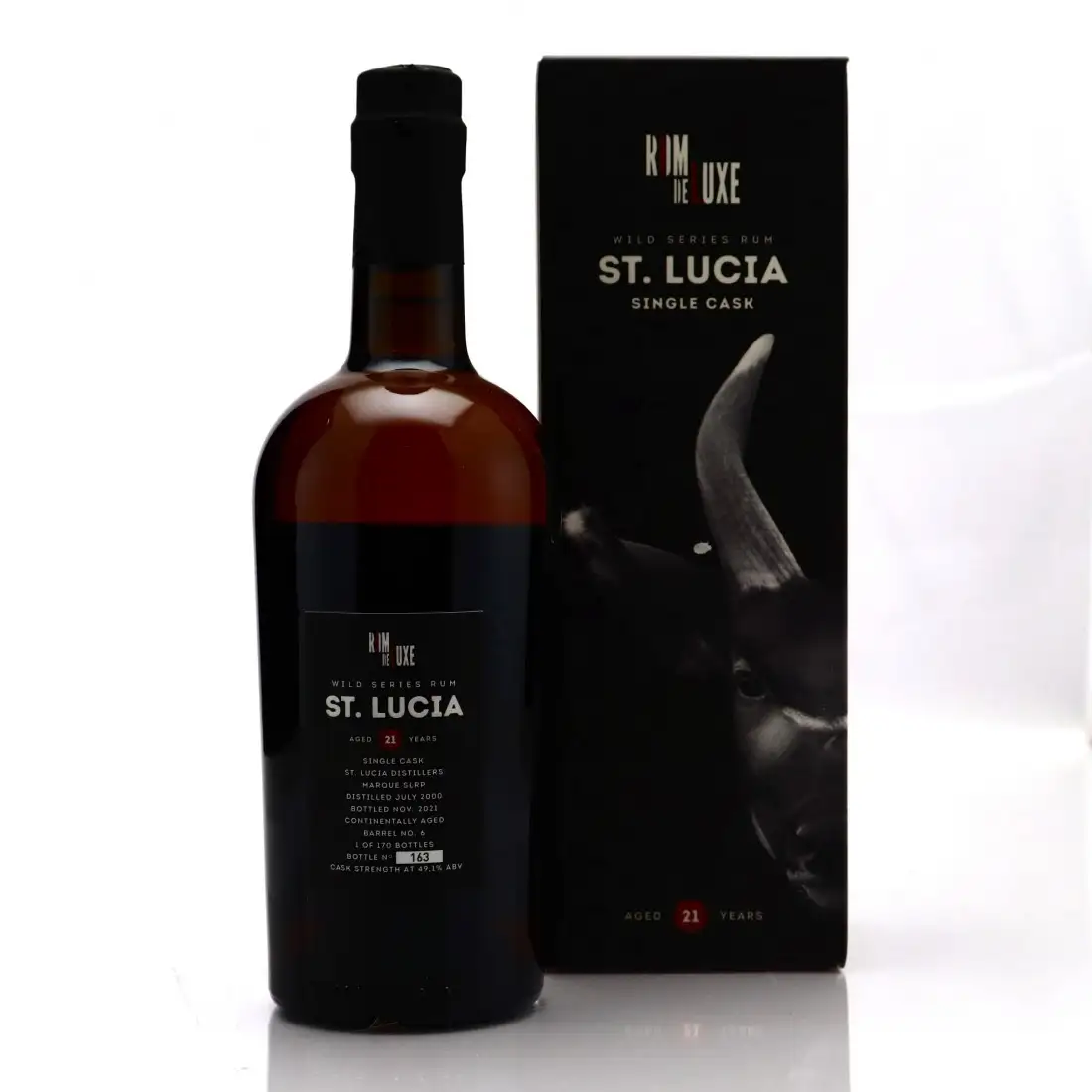 High resolution image of Romdeluxe Wild Series Rum St. Lucia No. 21 (Unicorn Set Vol 1) SLRP 2000