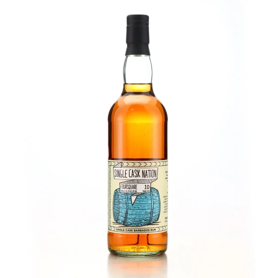 Bottle of Single Cask Nation Foursquare Barbados Rum 2010
