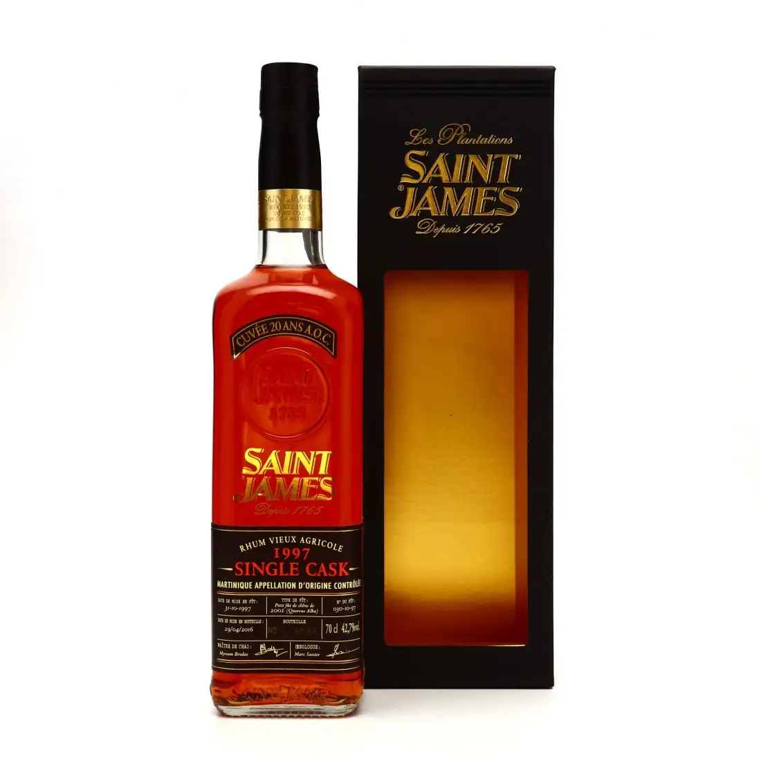 Image haute résolution de Saint James Single Cask 1997
