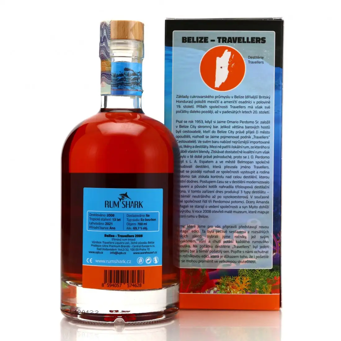 High resolution image of Rum Shark Travellers Single Vintage 2008