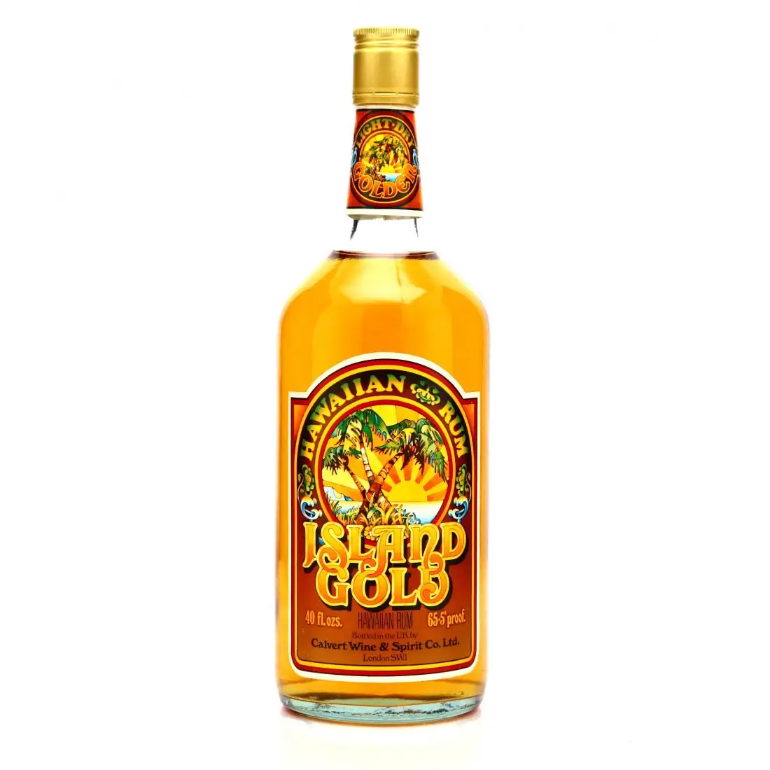 Bottle of Calvert Wine & Spirit Co. Ltd. Island Gold Hawaiian Rum