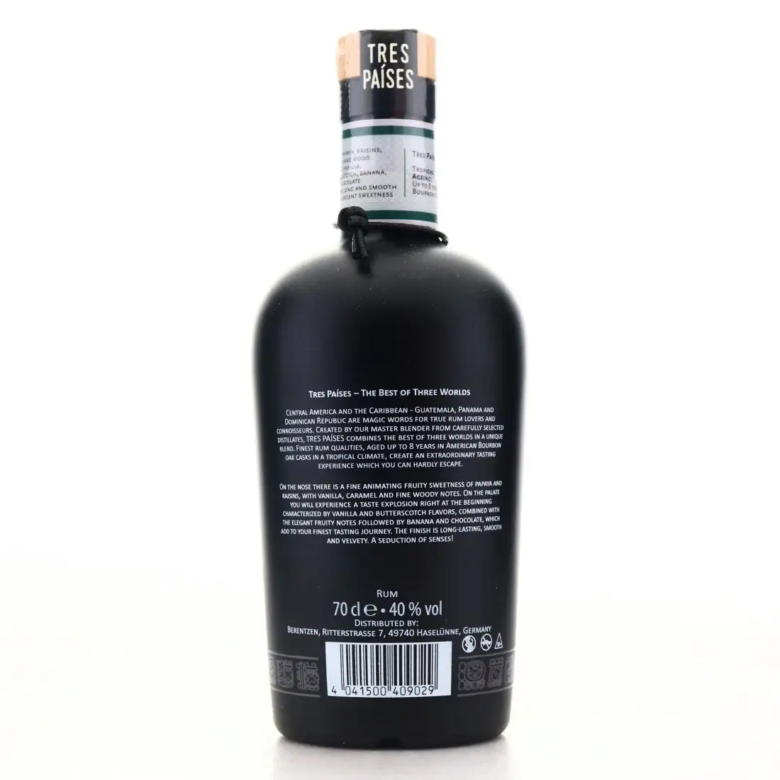 Image haute résolution de Berentzen Tres Paìses Premium Rum