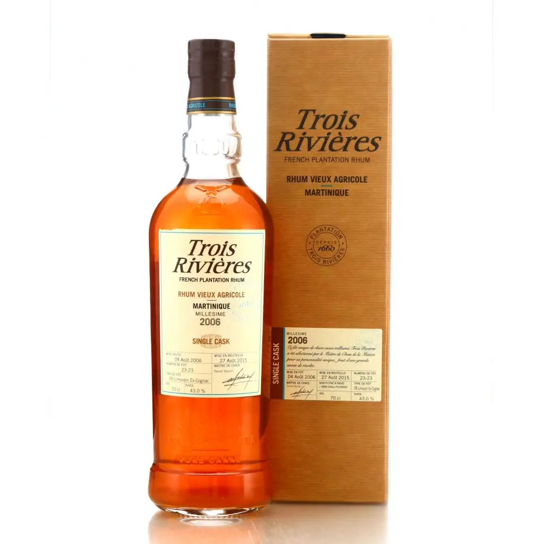 High resolution image of Trois Rivières Single Cask 2006