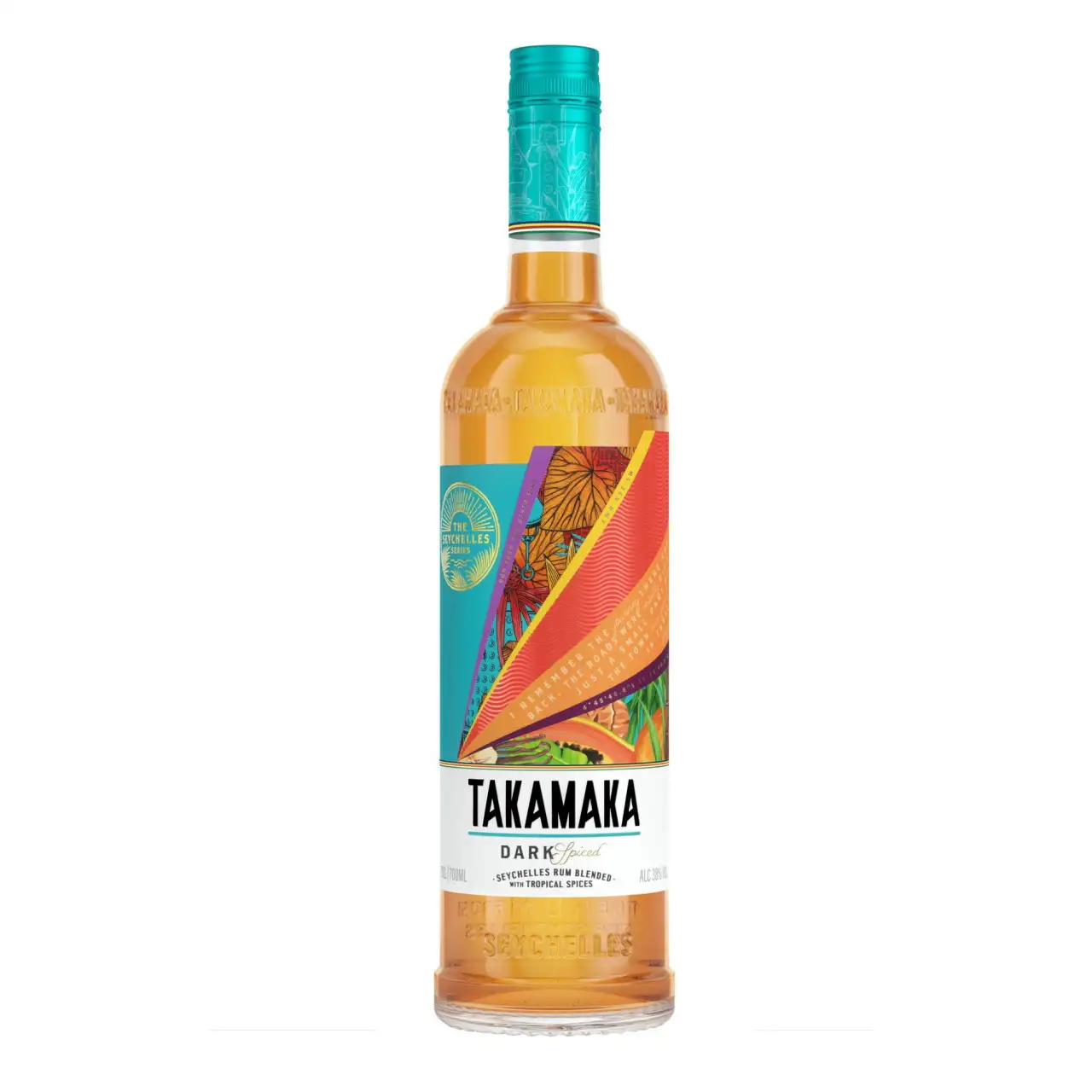 Bottle of Trois Frères Distillery Takamaka Dark Spiced