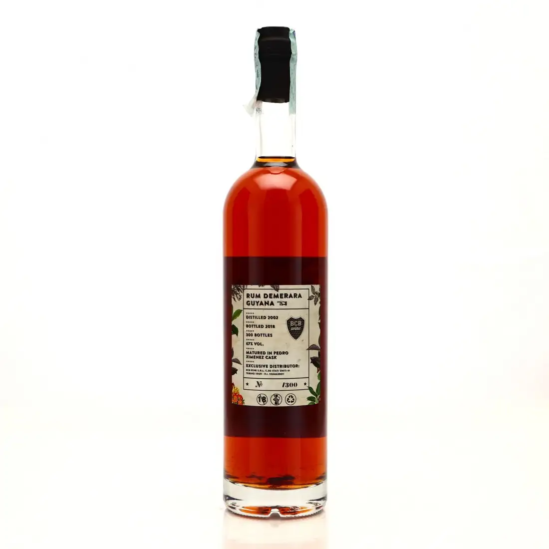 High resolution image of BCB Wines Diamond Gran Torino Demerara Rum 2002