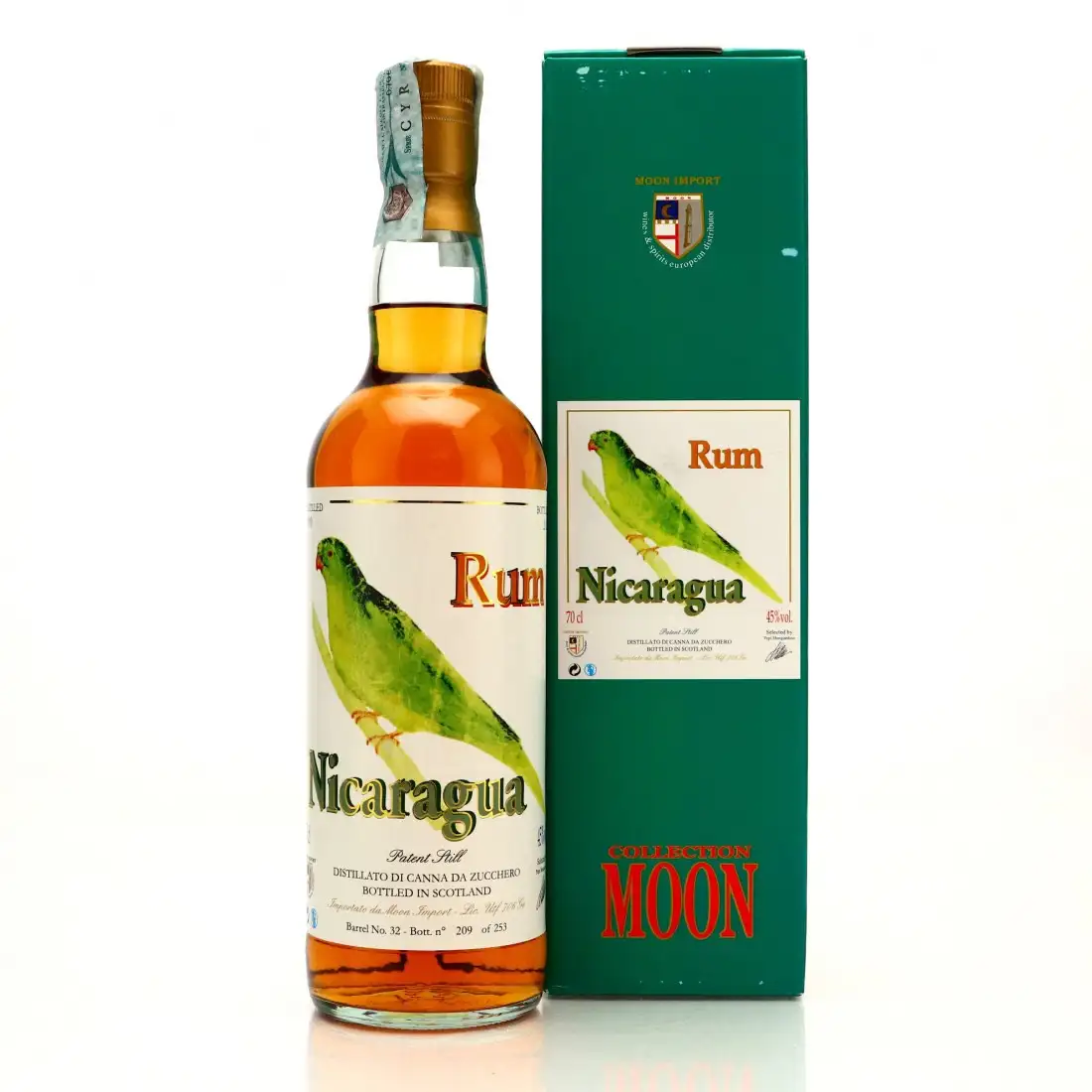 Image haute résolution de Moon Import Rum Nicaragua 1999