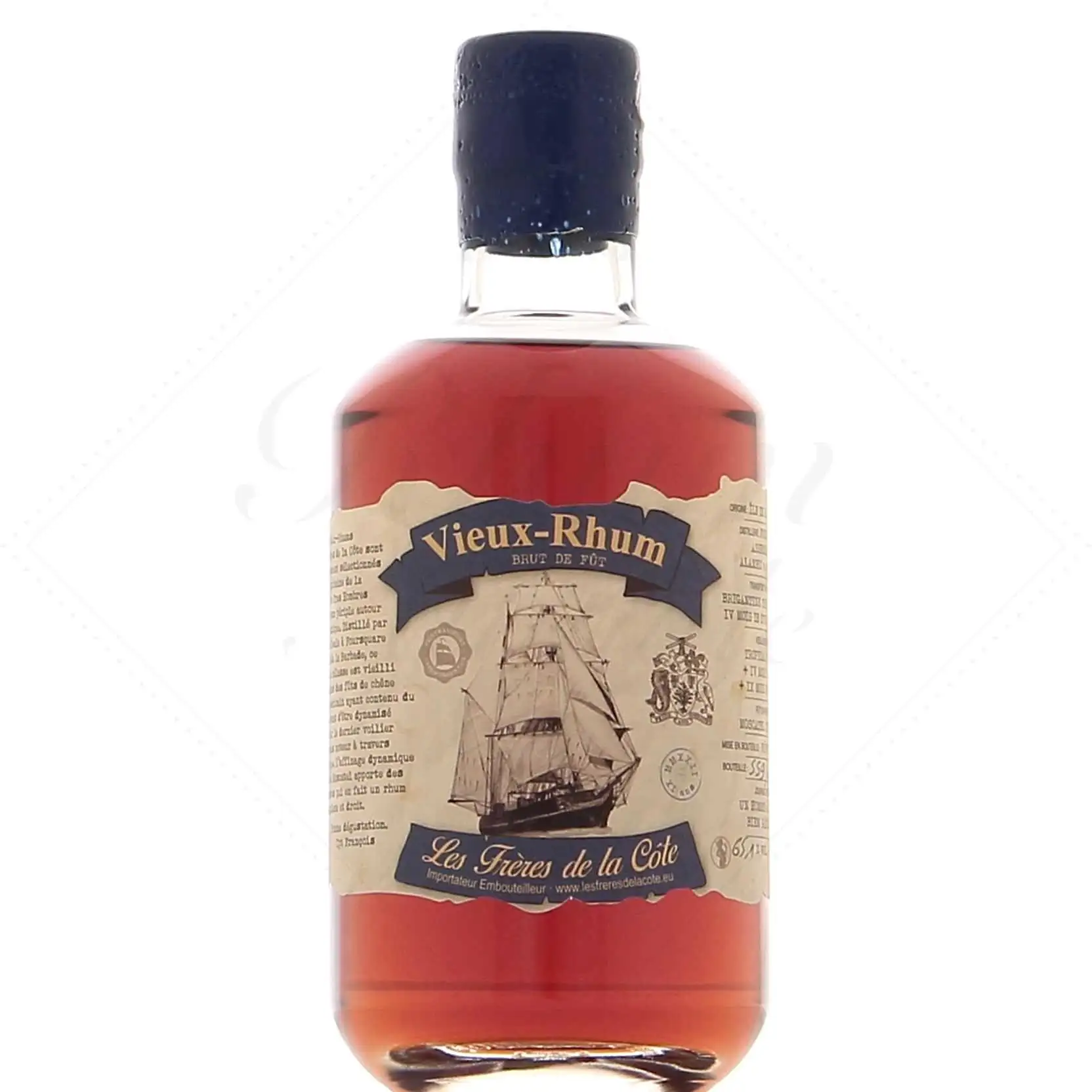 Bottle of Les Frères de la Côte Foursquare Vieux Rhum - Brut de Fût 2011