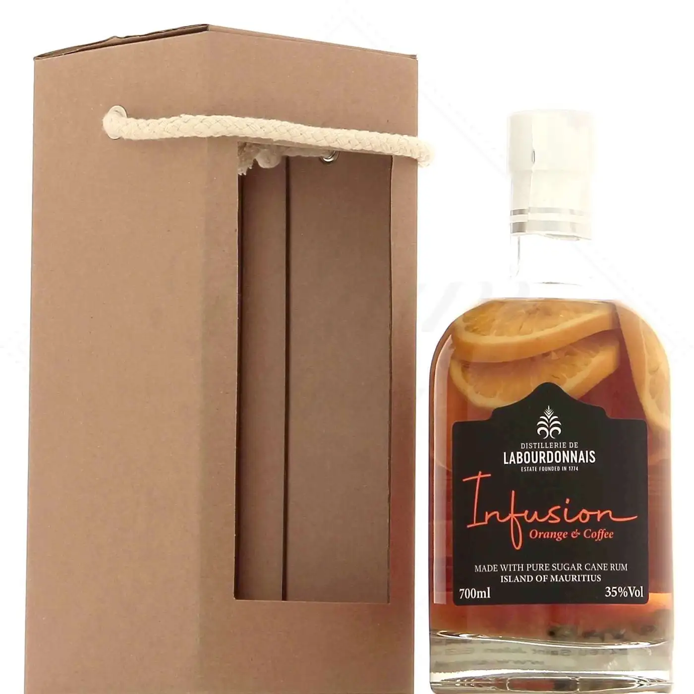 Bottle of Labourdonnais Infusion Orange-Café