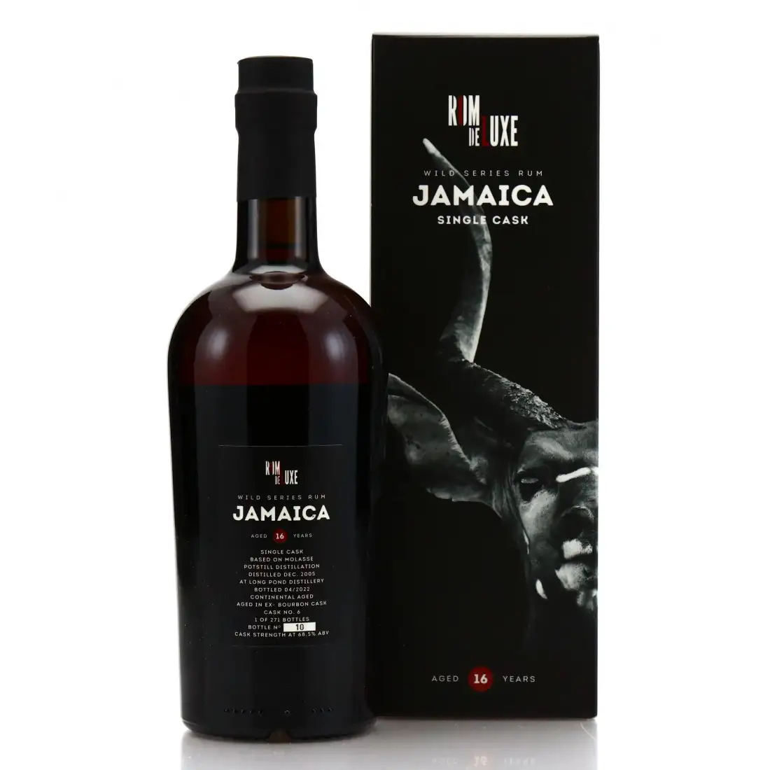 Image haute résolution de Romdeluxe Long Pond Wild Series Rum Jamaica No. 26 VRW 2005