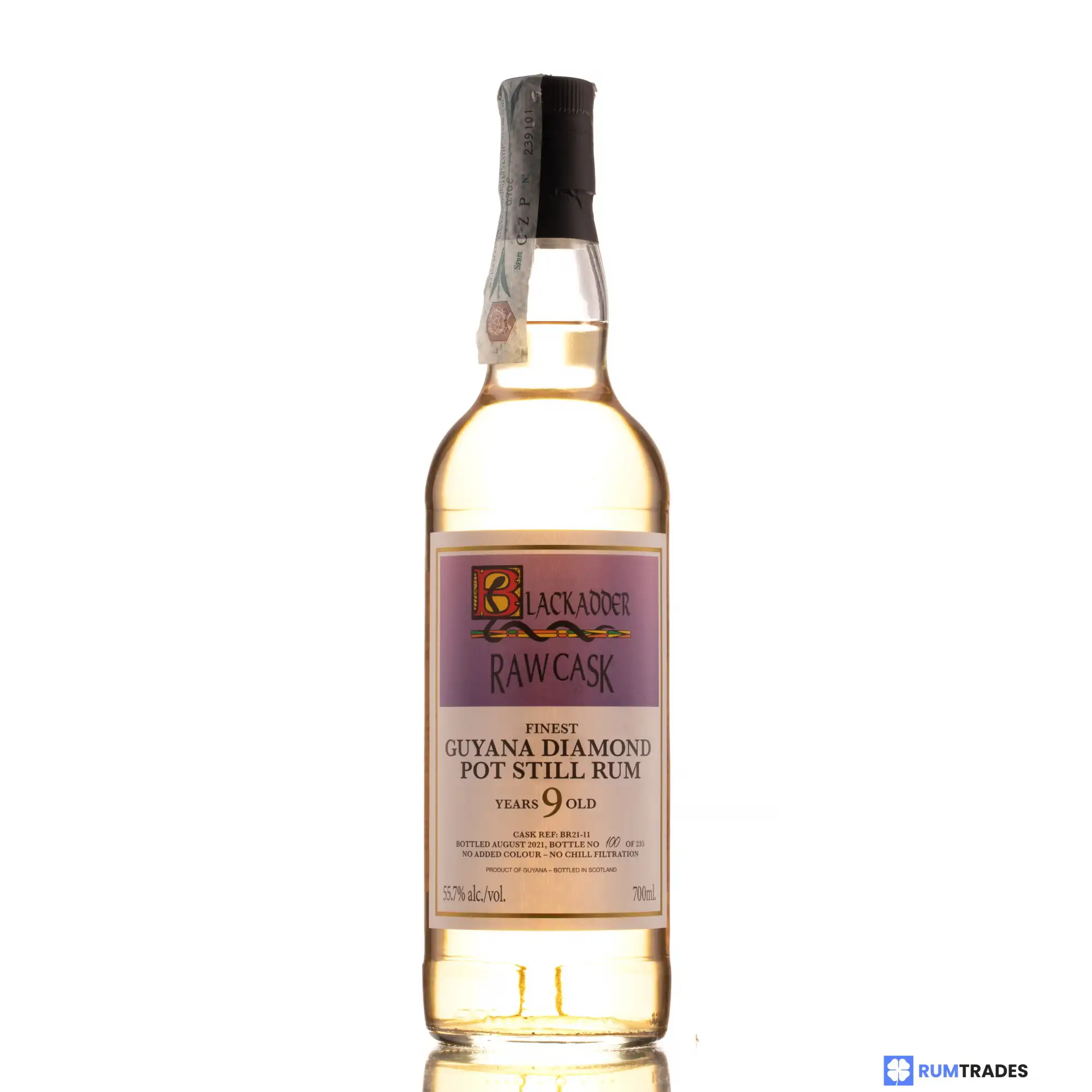 Image haute résolution de Blackadder Diamond Raw Cask Rum 2011