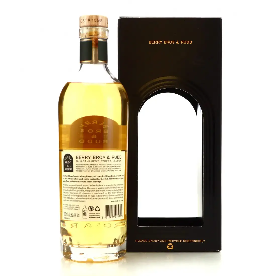 Image haute résolution de Berry Bros &amp; Rudd Clarendon Jamaican Rum 2004