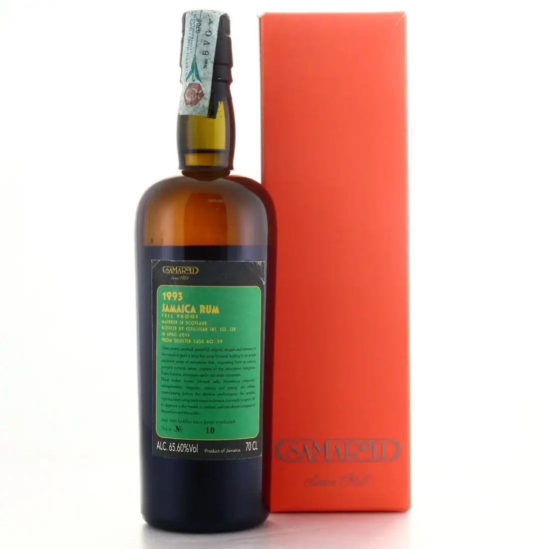 High resolution image of Samaroli Hampden Jamaica Single Cask <>H 1993